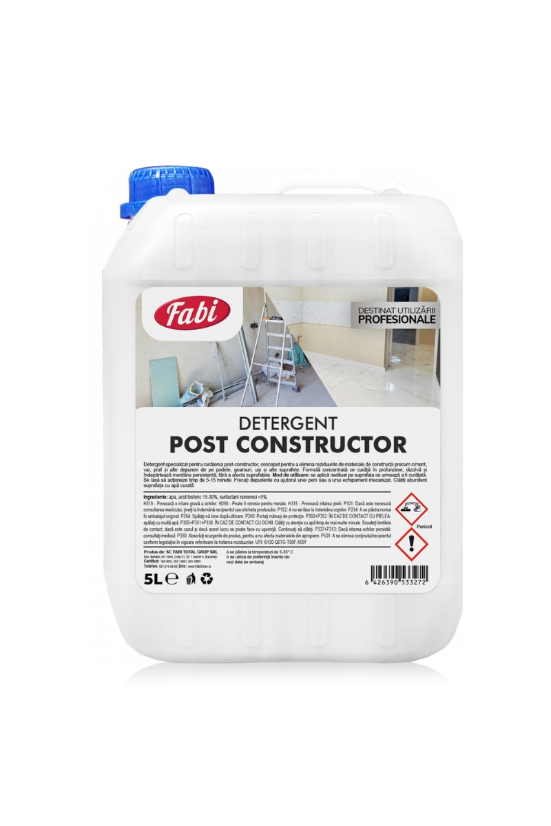 FABI DETERGENT PROFESIONAL POST CONSTRUCTOR 5L